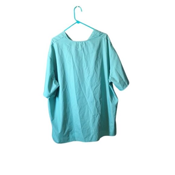 Natural Uniform Scrubs Top and Pants Set 3X Plus Size Cotton Blend 50 x 30 - Picture 15 of 16